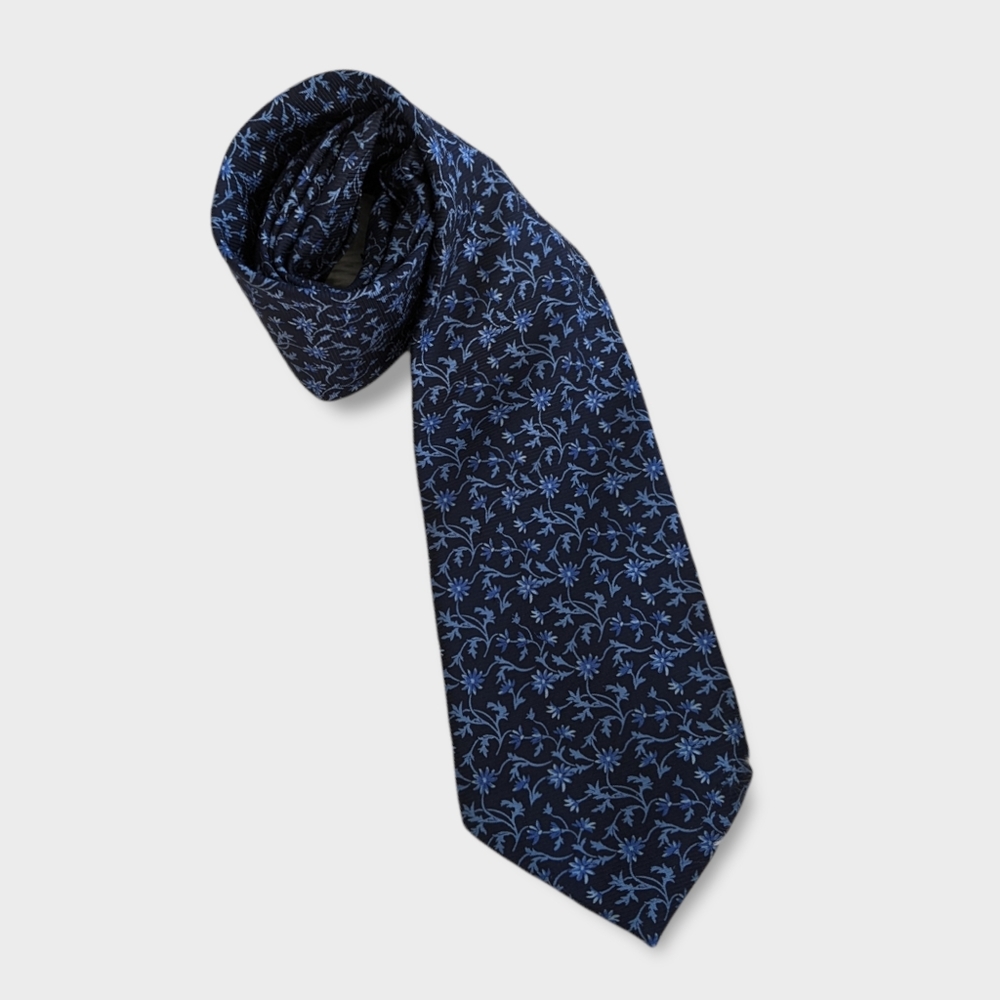 Bijoux Terner Navy Floral Silk Tie